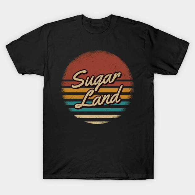 Sugar Land Vintage Text T-Shirt by JamexAlisa